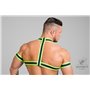 MASKULO - Rubber Harness with Biceps Bands Neon Green