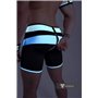 MASKULO - Men's Fetish Shorts Codpiece Zipped rear Neon White