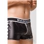 MASKULO - Men’s Fetish Leatherette Shorts White