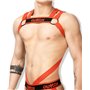 Outtox Bulldog Harness With Cockring Red
