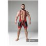 MASKULO - Wrestling Singlet Codpiece Thigh Pads Red
