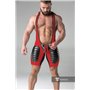 MASKULO - Wrestling Singlet Codpiece Thigh Pads Red